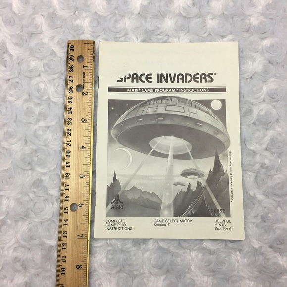 VTG 1986 Atari Space Invaders 7 page Game Program Instruction Manual CX2632 ONLY - Picture 6 of 7